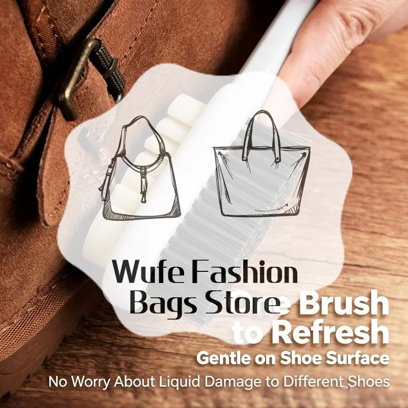 Portable Double Sided Cleaning Brush Multi-functional Long Handle Shoes Brush Convenient Washing Brush Household