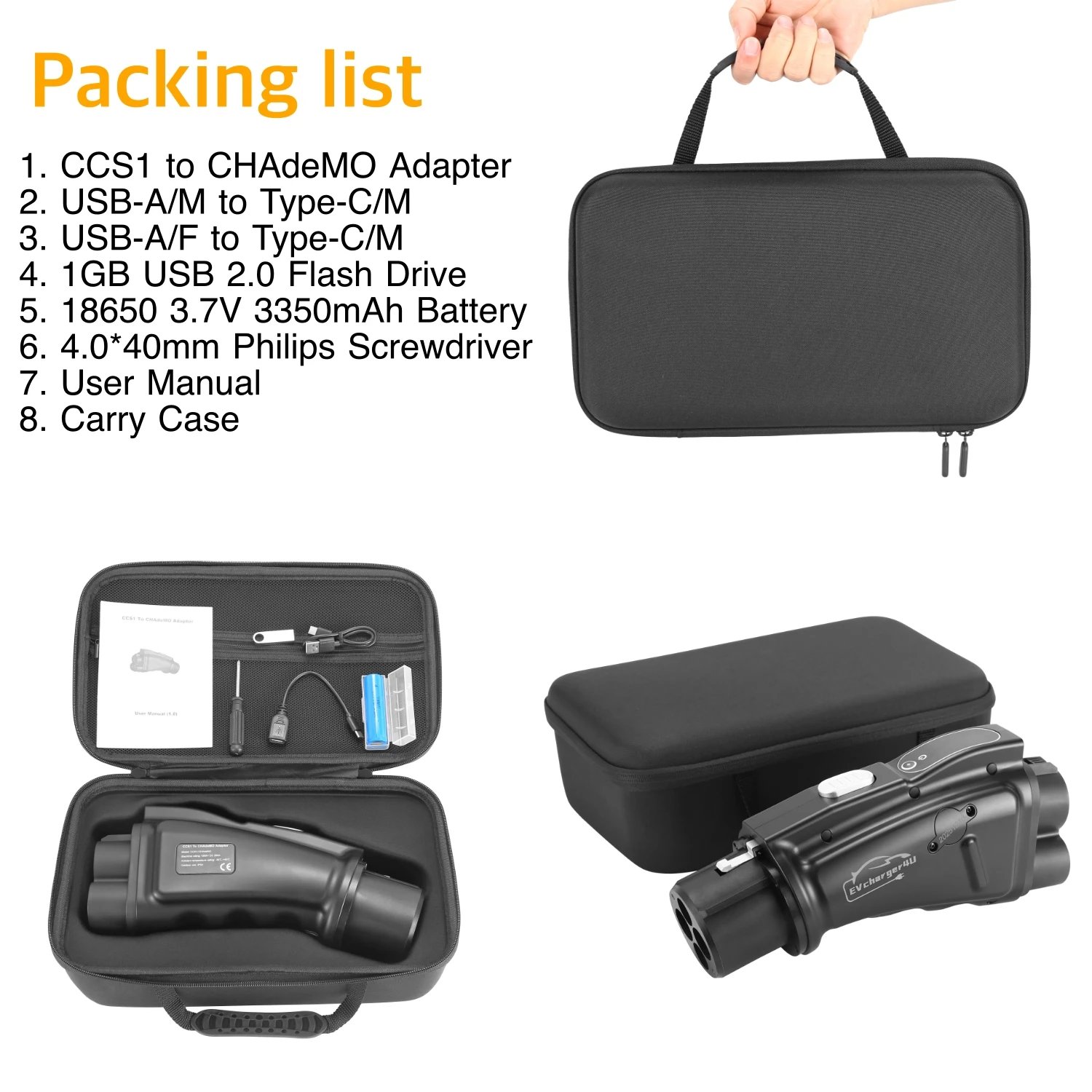 Adapter EVcharger4U CCS1 na CH – Chademo To Ccs Combo 1 Adapter recenzja i cena