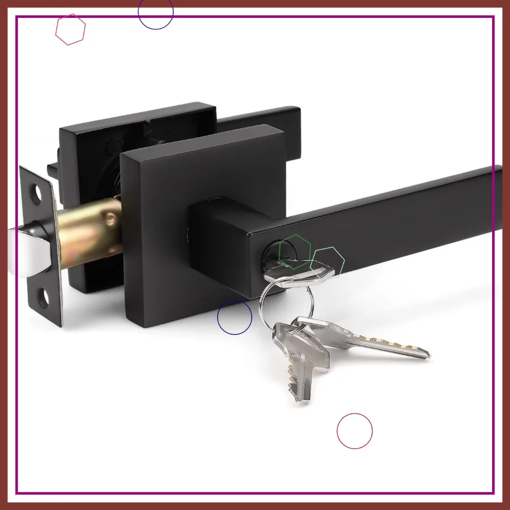 

Набор дверных ручек с ключом для тяжелых условий эксплуатации, матовая черная отделка, для левой или правой стороны, вес 2,13 фунта.