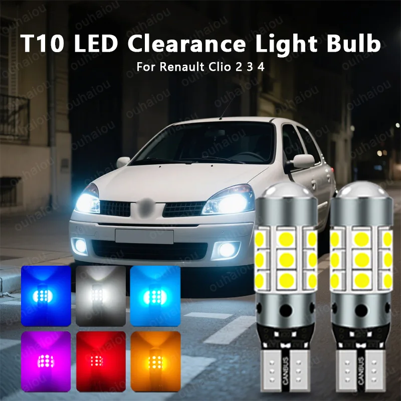 

For Renault Clio 2 3 4 LED Clearance Light Parking Bulb Lamp W5W T10 194 W5W ﻿