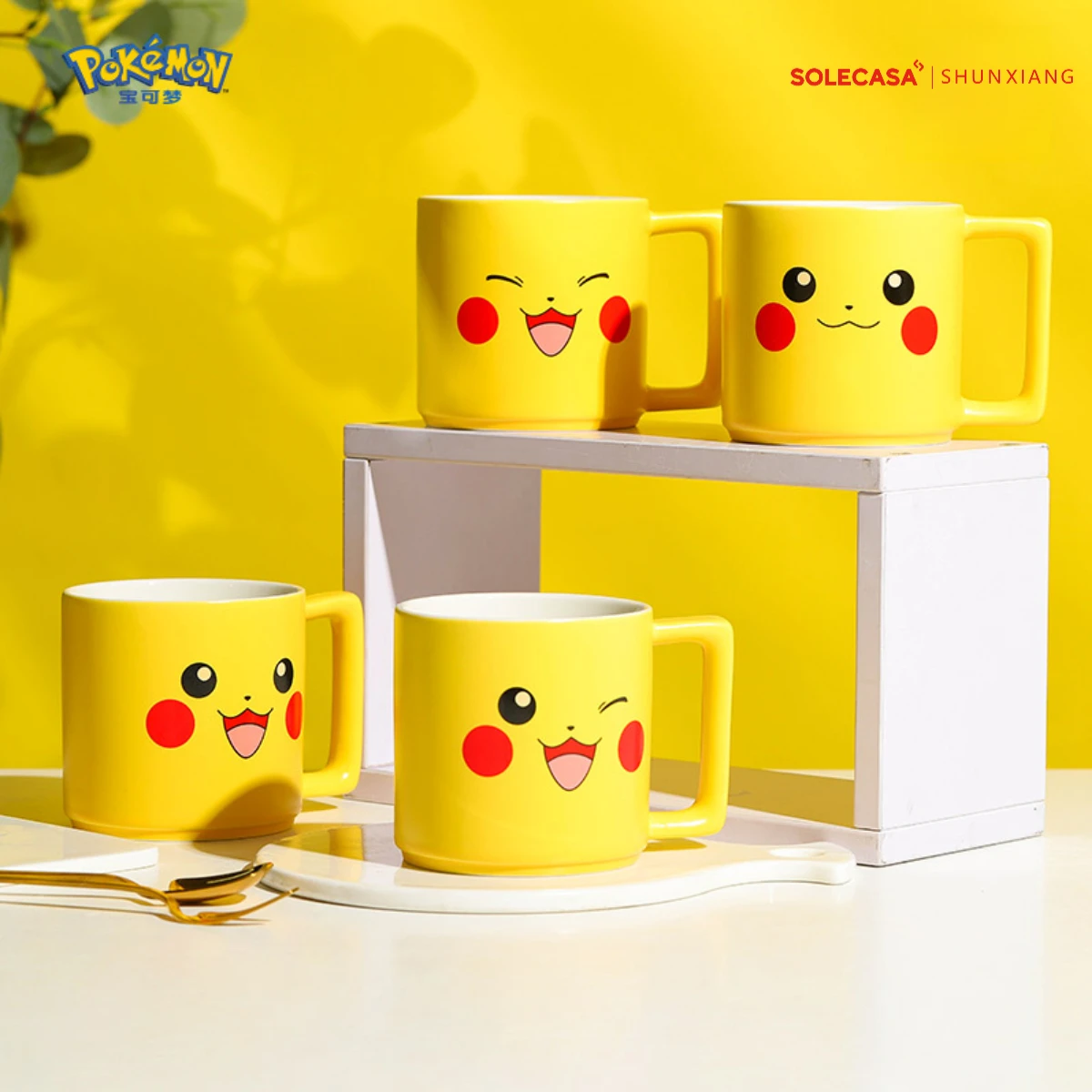 

Керамическая кружка с лицензией Покемона, милый мультяшный Пикачу - кофе, чай, какао, горячий шоколад, горячий напиток, молоко, завтрак, овсянка, чашка для латте