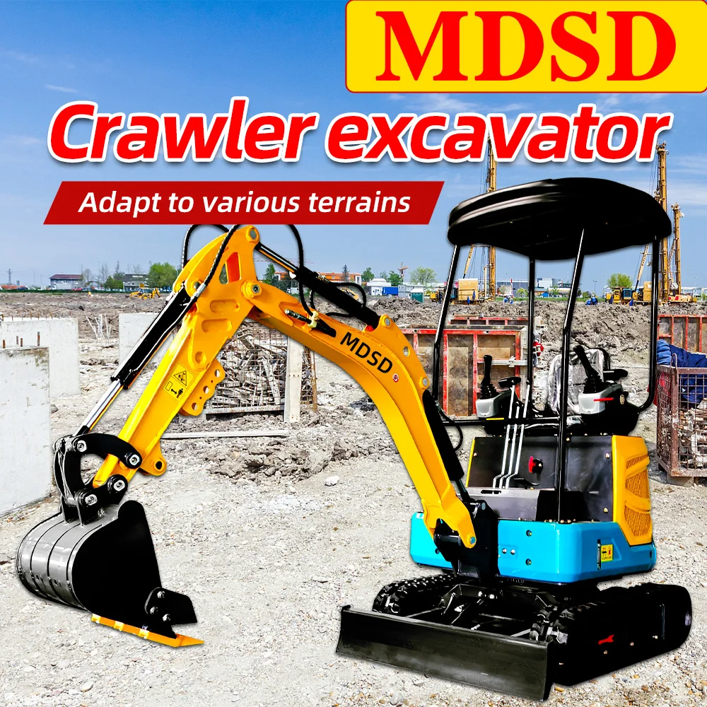 Excavator Mini 1.2 T 1.5T untuk Pertanian dan Kebun, Excavator Mini Crawler Hidrolik untuk Kubota EPA Euro 5, Mini Digger, Penjualan Sesuai Pesanan