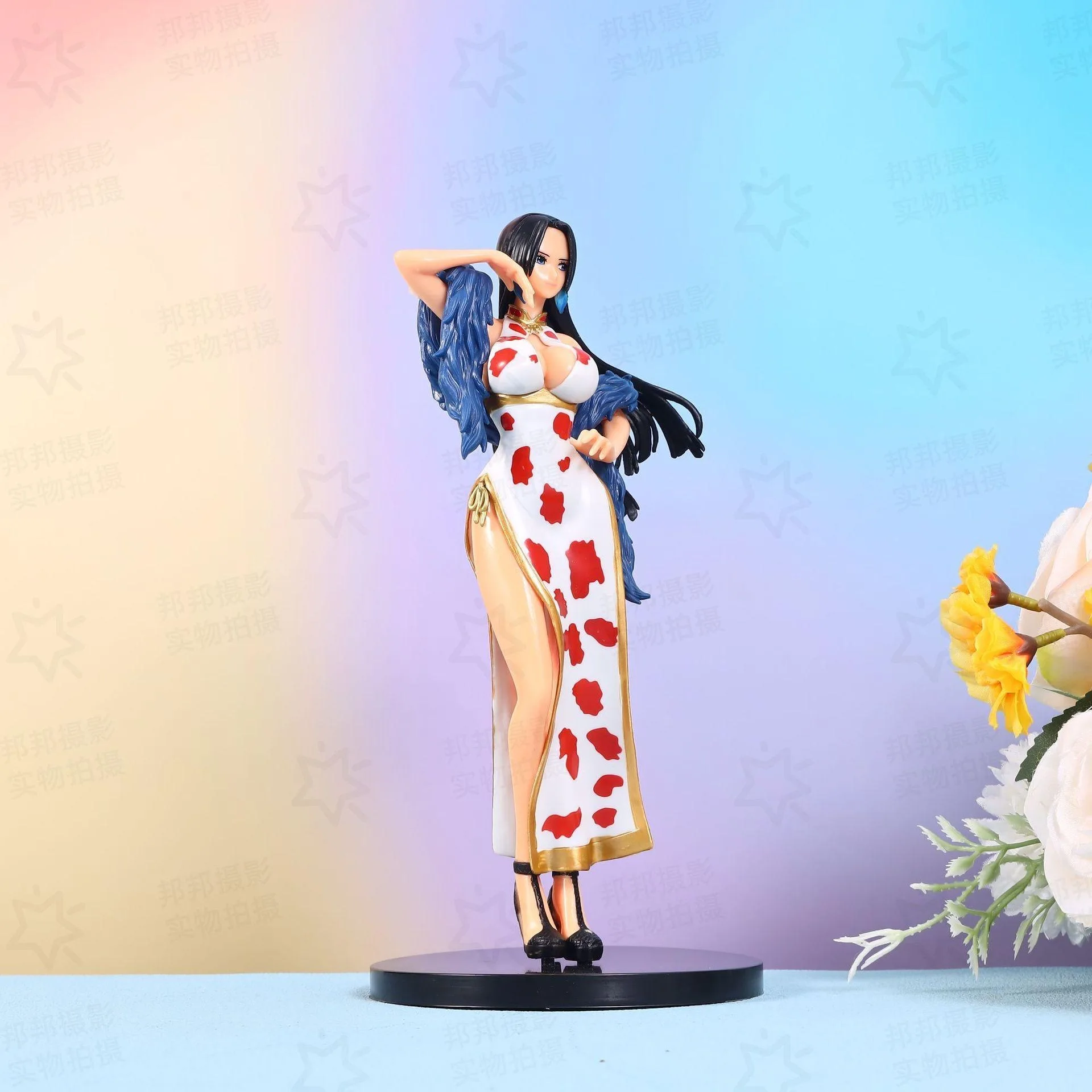 25 cm/9,84 Zoll One Piece Anime Boa·Hancock Figur Modell GK Statue Sammlerstück zur Desktop-Dekoration – Detail 5