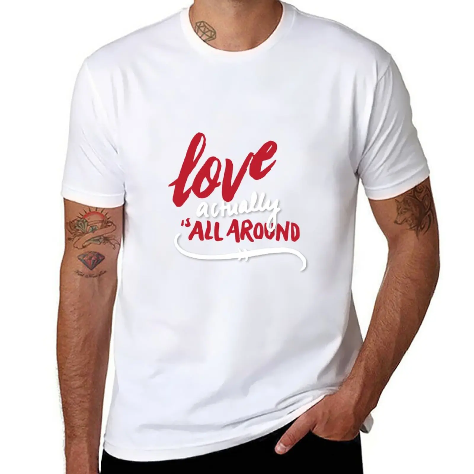 Love Actually T-Shirt Aesthetic clothing boys animal print plus sizes sublime mens big and tall t shirts