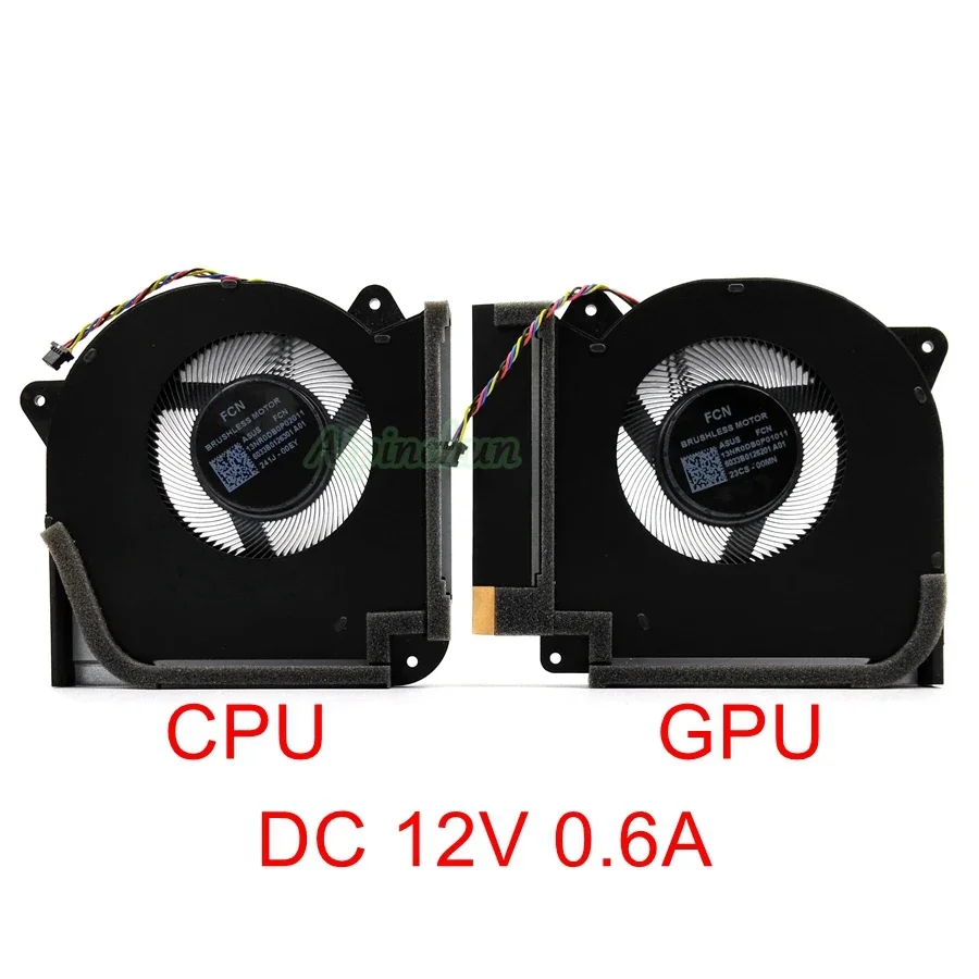 New Laptop CPU GPU Cooling Fan for ASUS Rog Magic Master 7 plus G733PZ G733PY G733CW G733CX G733C Cooler FQTG FQTH DC12V 0.6A