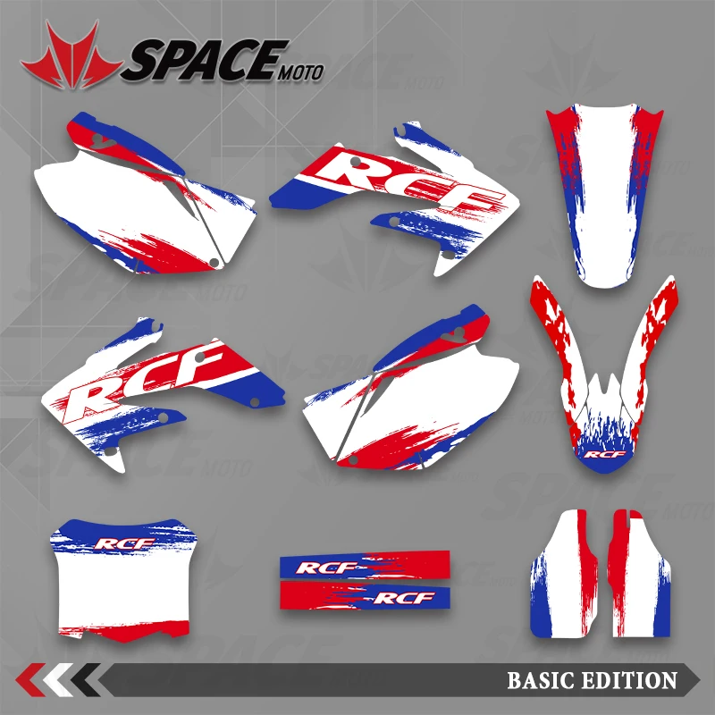 

SPACE MOTO For HONDA 04-05 06-07 08-09 CRF250R CRF250 Graphics Background Decals Stickers Motorcycle
