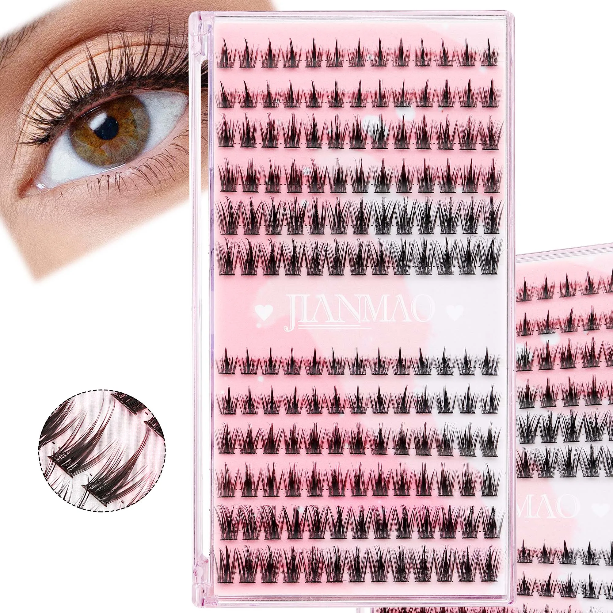 72 stücke Cluster Wimpern Kit wispy Wimpern c lockig 10-16mm gemischte Längen Wimpern verlängerung Kit mit Wimpern Bond Seal und Pinzette