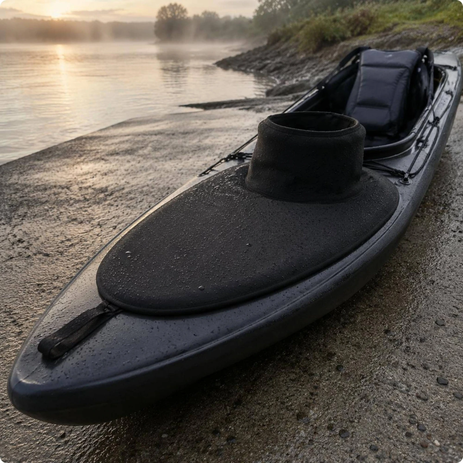

Cockpit Spray Skirt Neoprene Kayak Spray Skirt Kayak Sprayskirt Adjustable Elastic Band Water Sports Gear Easy to Install