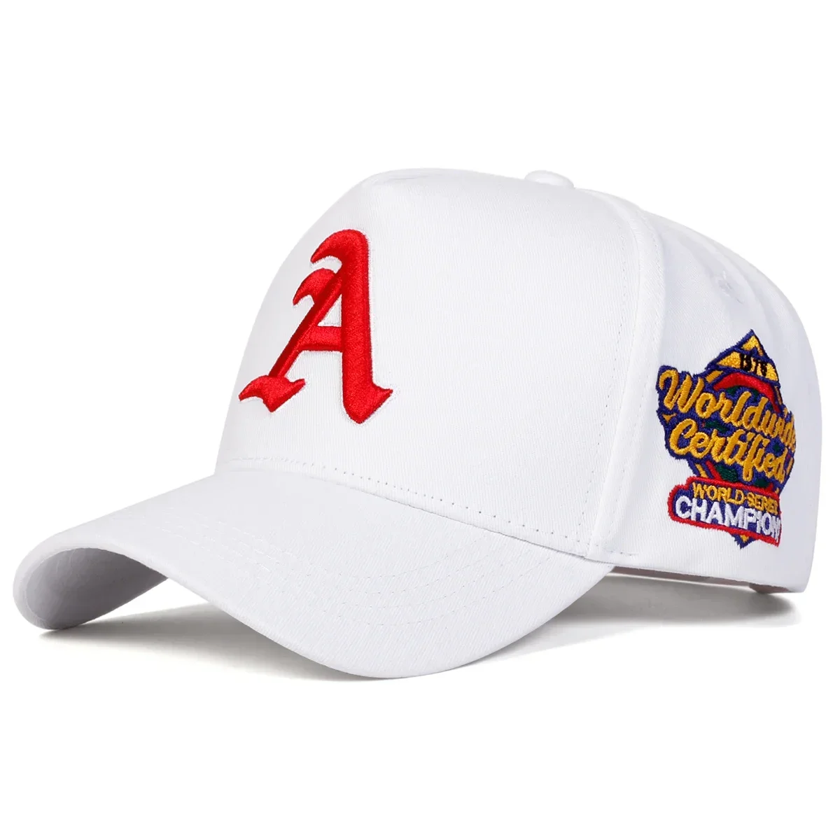 Unisex Gothic Letter A Embroidery Side Worldwide Baseball Caps Outdoor Adjustable Spring and Autumn Casual Sunscreen Hat - view 3