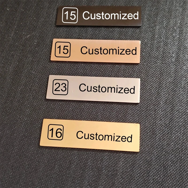 Custom Stainless Steel Mailbox Plate Laser Engraving Personalized Decor Stickers Durable Easy Install Mailbox Name ID Door Tag