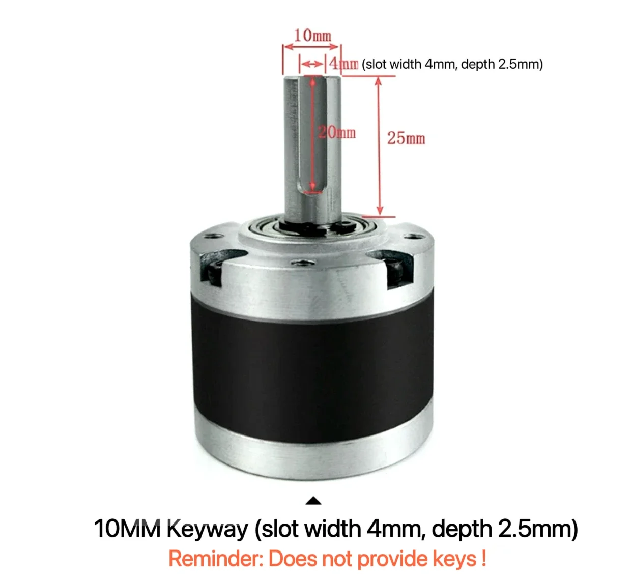 42mm Planetary Gearbox For 775/795/4260 Motor Reducer Large Torque 4/5mm Metal Motor Gear 8/10MM Shaft