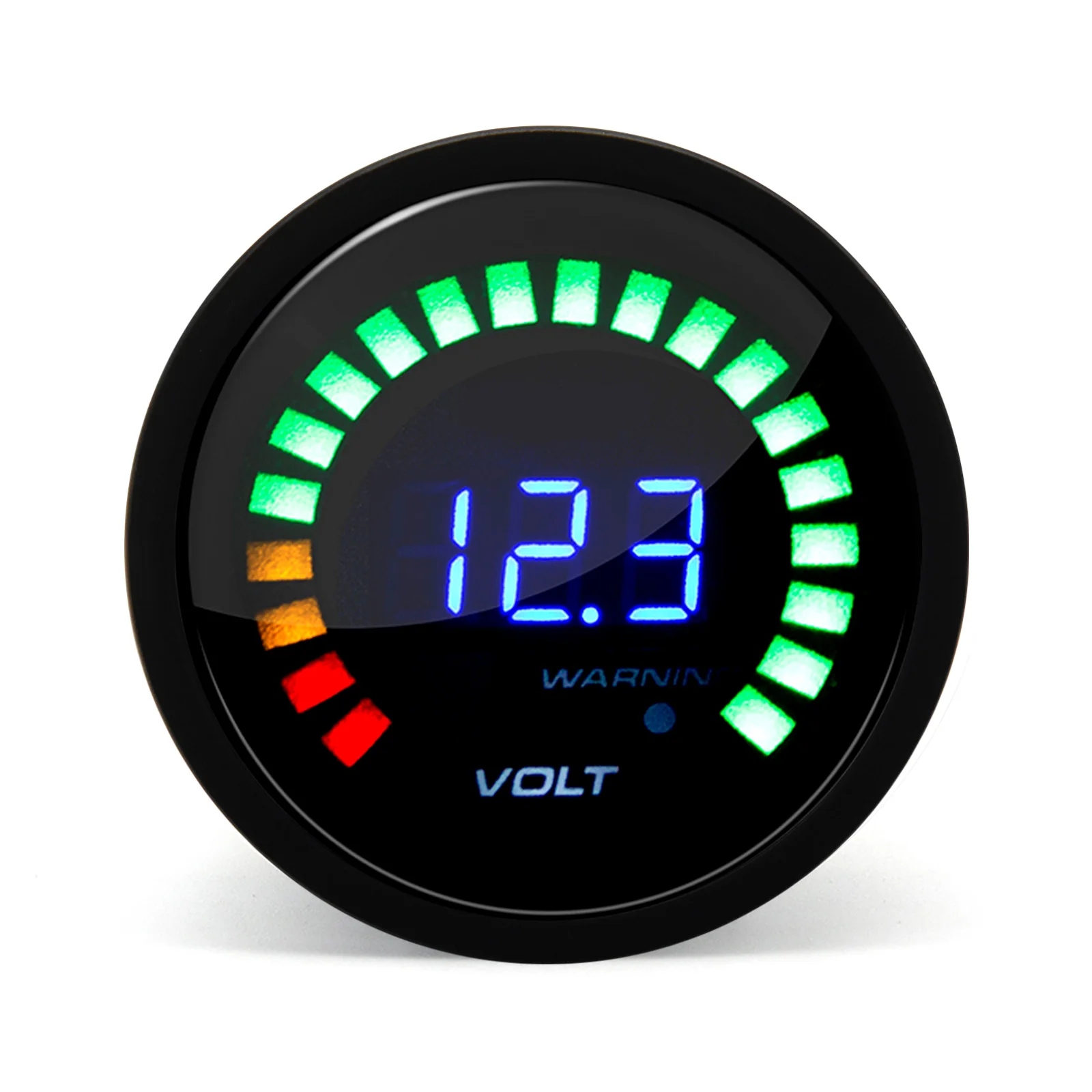 Smoked LED Digital Analog Display Voltmeter 12V Voltage Volt Meter Gauge Waterproof for Motorbikes Cars Boats ATV UTV camper