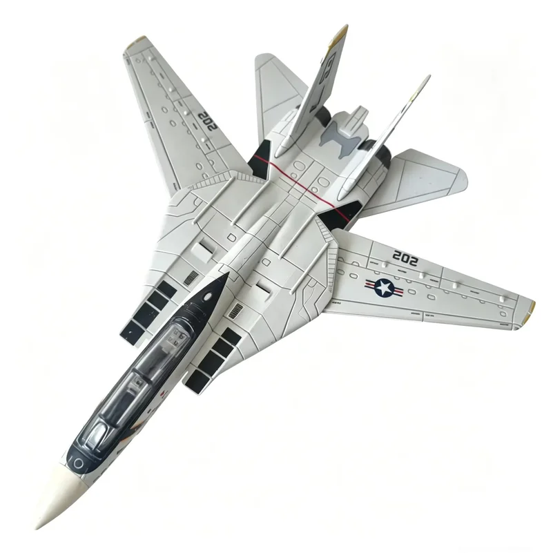 1/72 Scale F-14 Tomcat Fighter Jet Model Kit, Unassembled Military Aircraft Display Toy for Adults & Kids, Perfect Birthday Gift