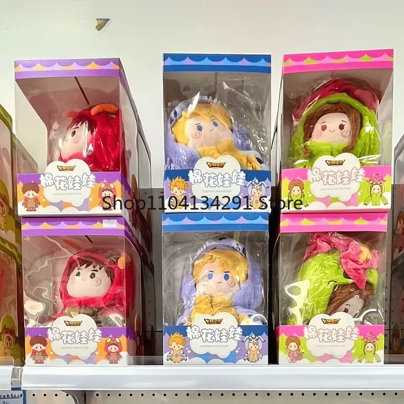 

Original Digimon Adventure Cotton Doll 20cm Blind Box Plush Toys Yagami Taichi Ishida Yamato Yagami Hikari Agumon Gabumon