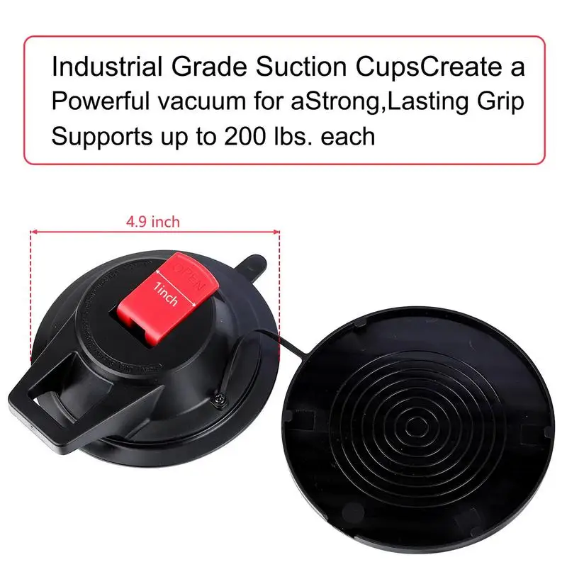 Heavy Duty Vacuum Suction Cup Plate Anchor Camping Tarp Accessory For Car Side Awning Outdoor Camping Gear Tool New