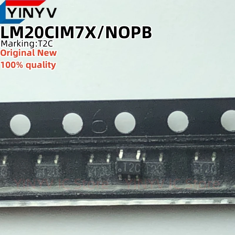 

10 шт. LM20CIM7X LM20CIM7X/NOPB LM20CIM7/NOPB LM20CIM7 T2C SC70-5 LM20 2,4 В, 10 мкА, SC70, датчик температуры DSBGA, новое 100% качество