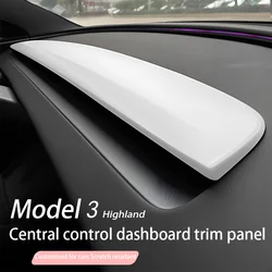 Misura per Tesla Model 3 Highland Cruscotto Copertura Cruscotto Trim TPE Antiscivolo Dash Zerbino Protezione Nessun Abbagliamento Accessori Interni Auto