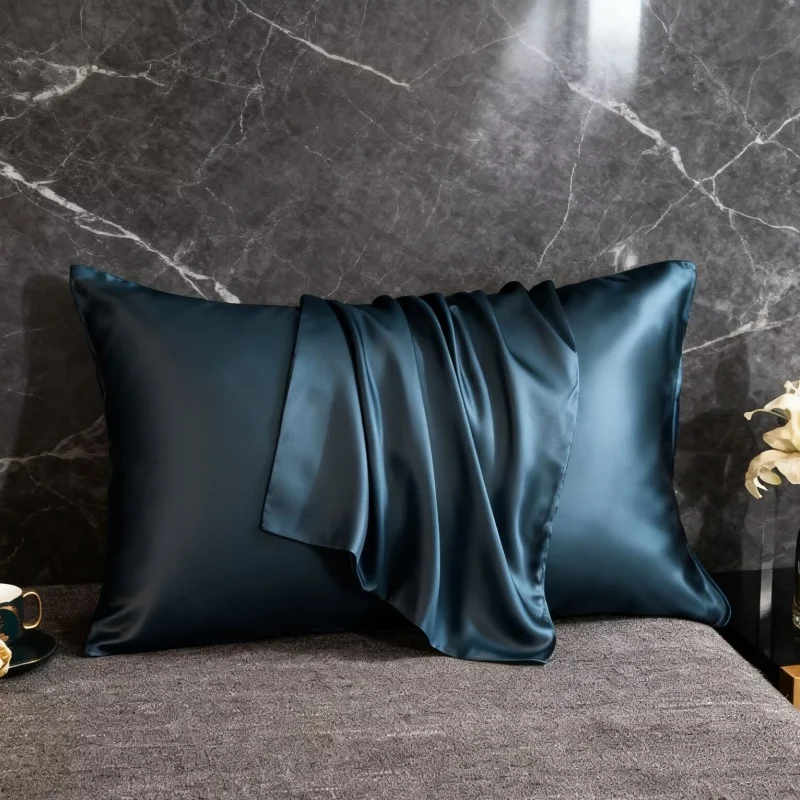 Fronha de seda natural cor sólida envelope fronha proteger cabelo cama dormir capa de almofada