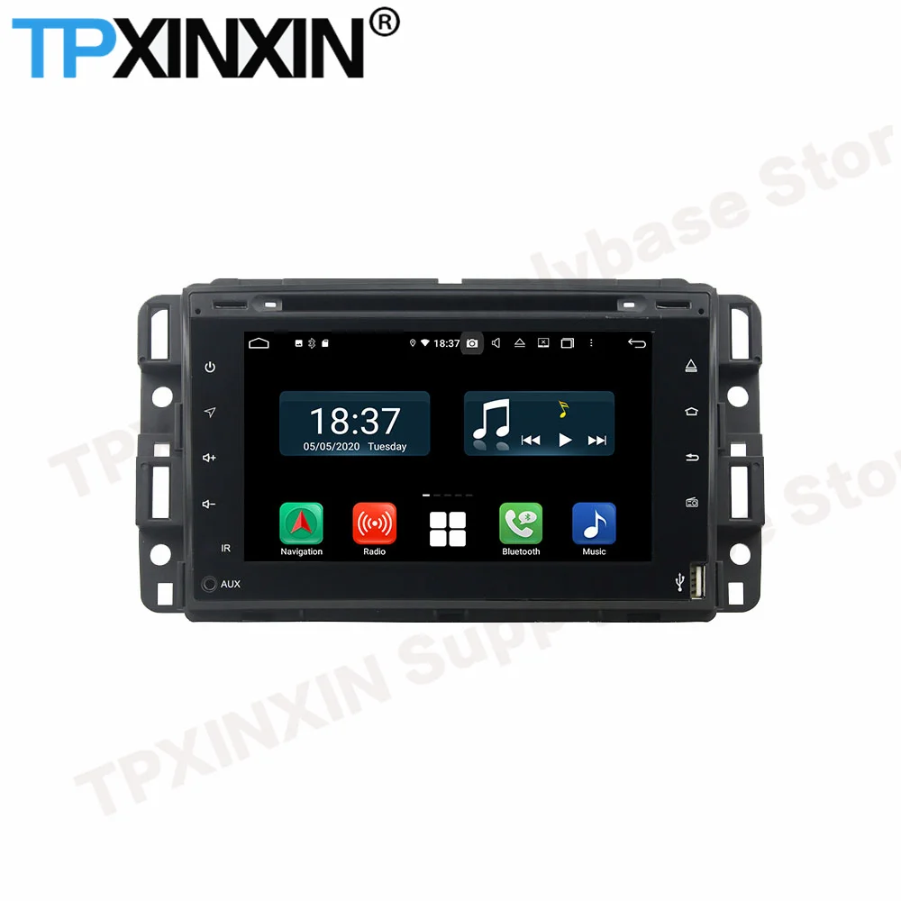 Car Radio With Bluetooth Android For GMC Yukon Tahoe 2007 2008 2009 2010 2011 2012 Navi Automotive Multimedia Stereo Receiver