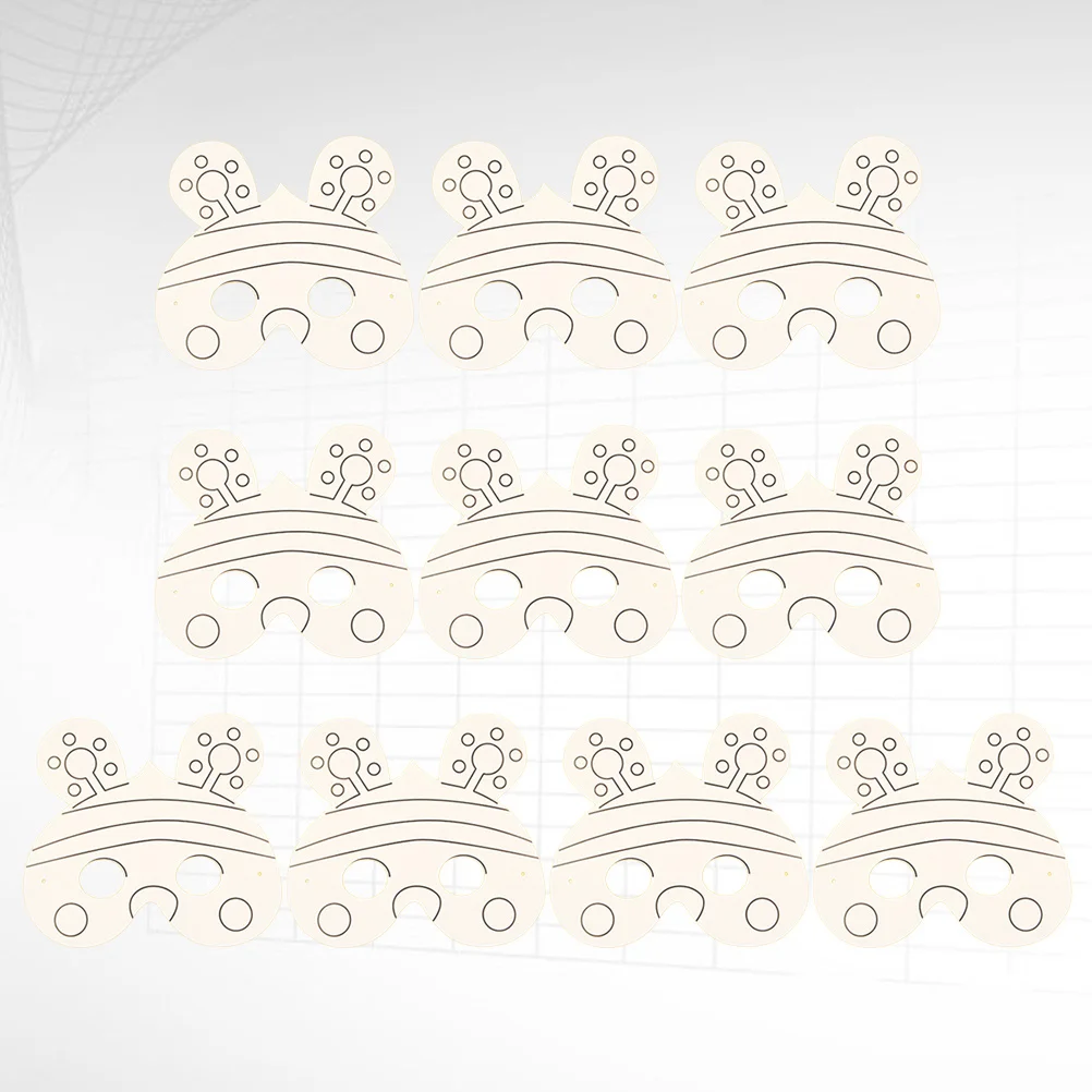 10 قطعة لتقوم بها بنفسك الكتابة على الجدران النحل ورقة قناع فارغة لتقوم بها بنفسك مجموعة أدوات رسم للأطفال التظاهر لعبة الإبداعية ورقة قناع للرسم والممارسة الفنية #2