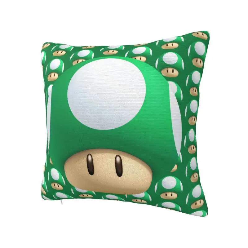 Custom Cartoon Marioed Super Mushroom Modern Throw Pillow Covers Decoracion Salon Case Chair Cushion