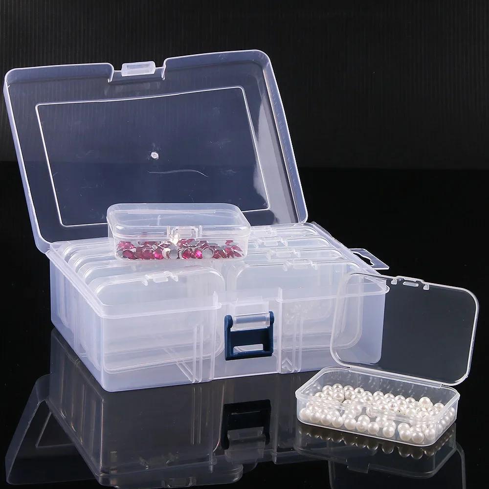 صندوق تخزين جديد كبير الحجم للرسم الماسي - 4/10/12/26 فتحة