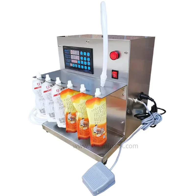 2024 Newest Stand Up Bag Fill Machine Liquid Juice Spout Pouch Filling Machine