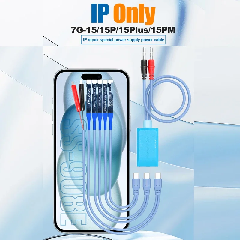 SUNSHINE-Cable de alimentación para reparación IP, fuente de alimentación especial para IP 7G-15PM, diseño de expansión sostenible, sin dañar la batería, SS-908E