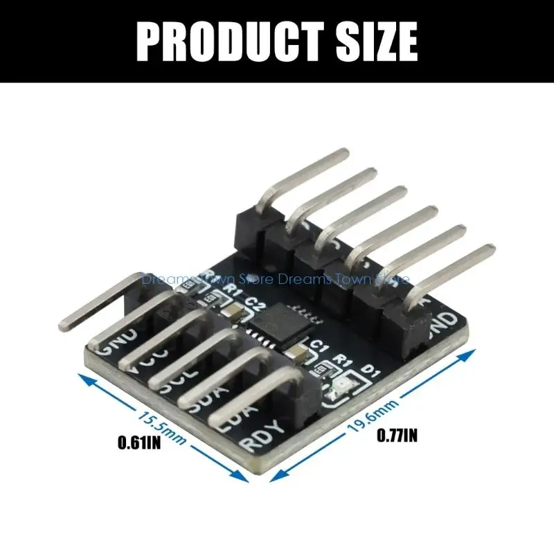  MCP4728 Small PCBs DACs Module with VDD GND SCL and Four Output Channel