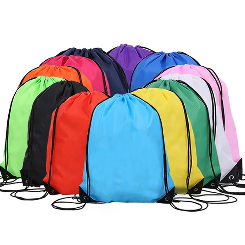 Waterproof Foldable Gym Bag Bundle Pocket Drawstring Fitness Backpack Shop Pocket Hiking Camping Swimming Men Women Sports Bags
