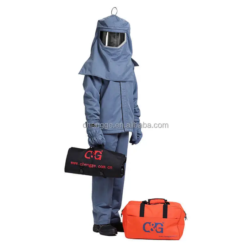 Traje de flash de arco de 40 cal/traje de protección de flash de arco eléctrico