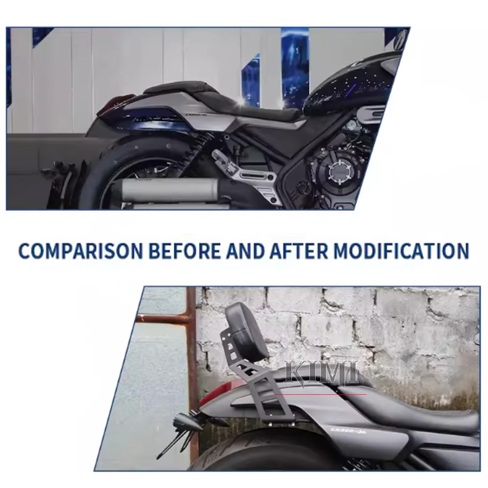 For VOGE CU525 CU 525 Motorcycle Modification Passenger Backrest Rear Backrest Rear Armrest Accessories