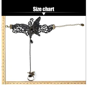 Steampunk Gothic Finging Handschuh, Armheizung, schwarzes Armband, Halloween -Zubehör, neues Modell, 2023 6 Hauptverkaufshandschuhe Cyberpunk - №3