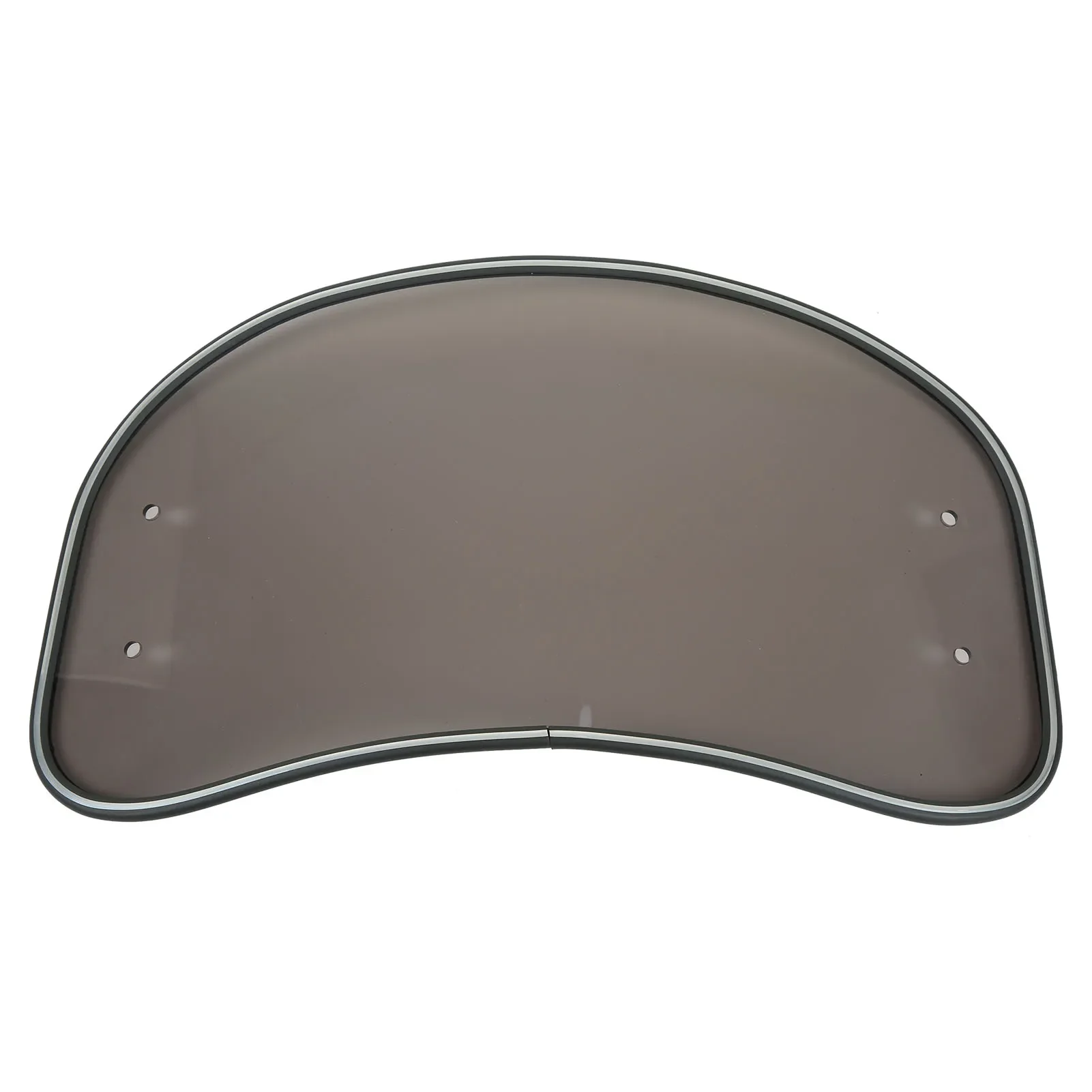 Motorcycle Oval Windshield Clear Front Windscreen Spoiler Air Wind Deflector Guard Shield Universal Fit Smoky