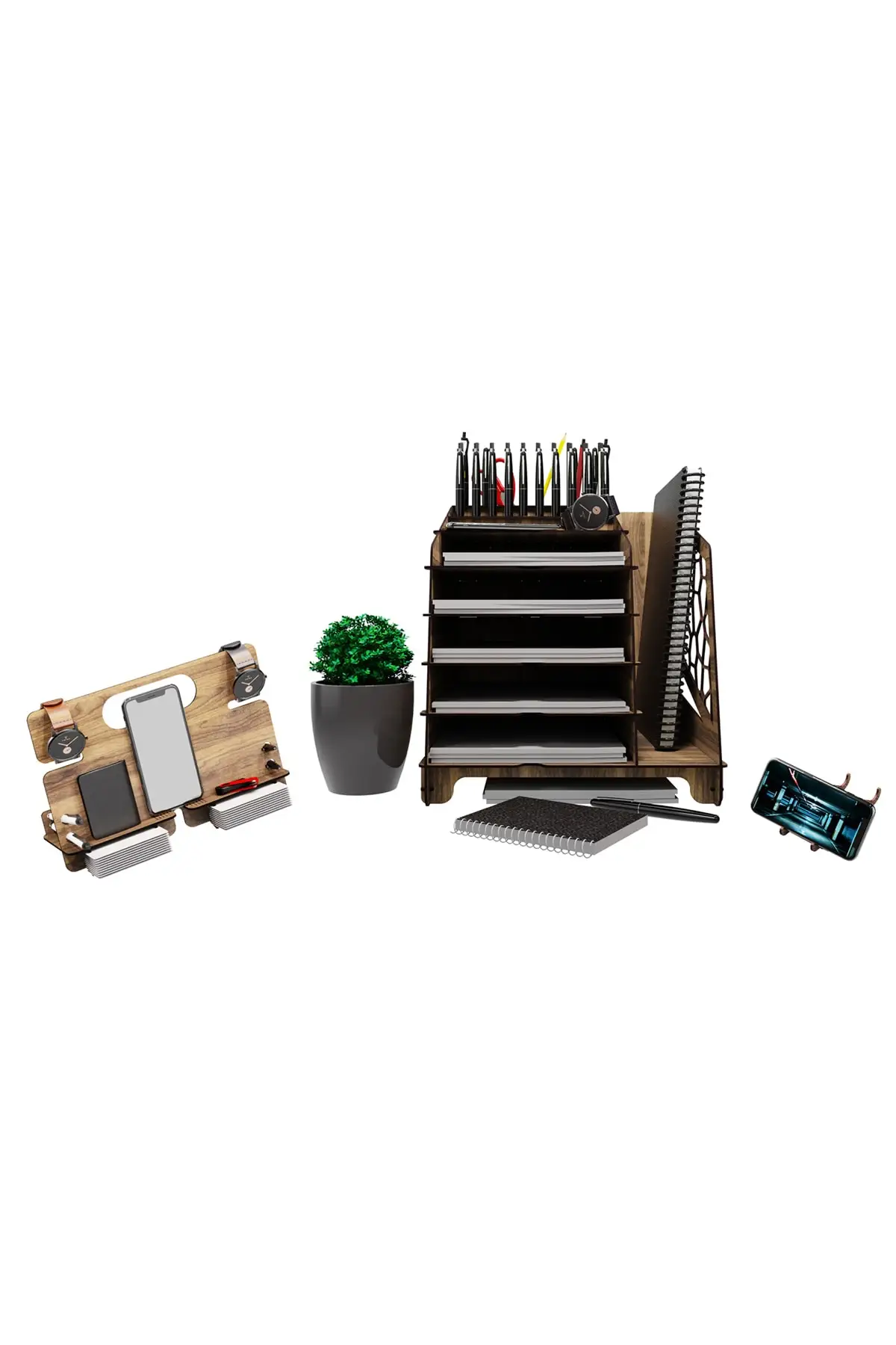 Voronexl Office Desktop Organizer Seti A4 Rak Surat-7 Warna