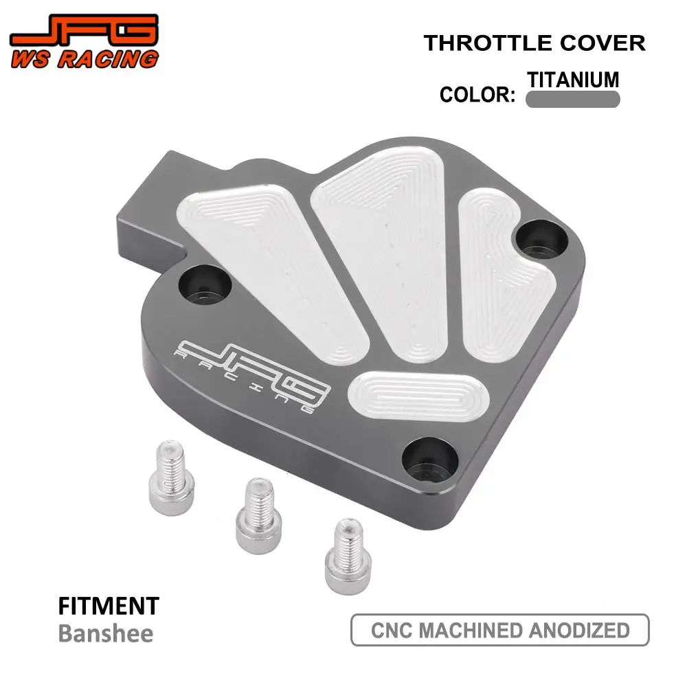 Motorcycle Throttle Cover Aluminum Alloy For YAMAHA  Banshee 350 1987-1996 1997 1998 1999 2000 2001 2002 2003 2004 2005 2006