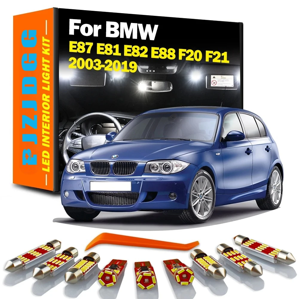 

LED Interior Dome Map Trunk Foot Light Car Bulbs Kit Canbus For BMW 1 Series E87 E81 E82 E88 F20 F21 2003-2019 Sun Visor Lamp