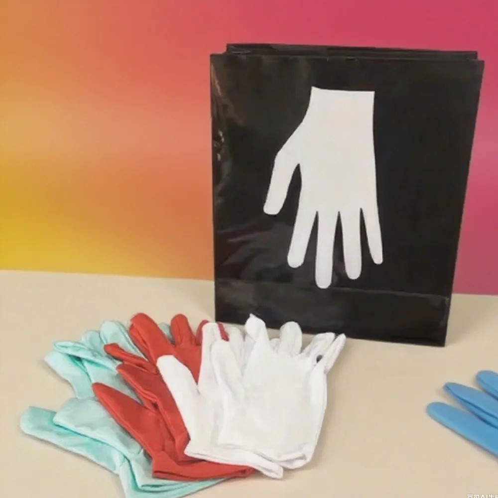 New Changing Color Gloves by Rossy Magic Tricks (Pocket Version)  Stage Magia Magician Props