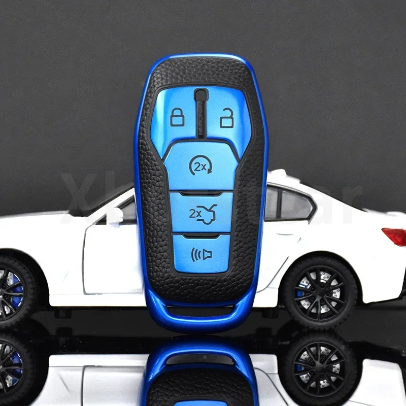 Auto Car Key Shell Fob Holder For Ford Fusion Mondeo Mustang F-150 Explorer Edge 2015 2016 2017 2018 2019 Key Cover Case