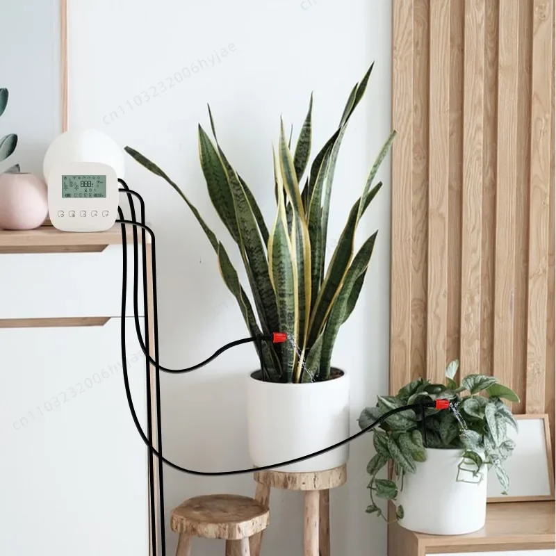 

Intelligent Self-watering System Automatic Wifi Automatic Drip Irrigation System for Indoor Potted Plants with Solar Panels