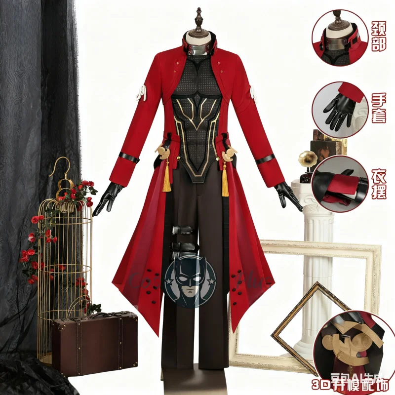 新しいアニメフェイトステイナイトエミヤアーチャーコスプレ Honkai: スターレールコスチュームレッドコート手袋制服ハロウィンクリスマス服