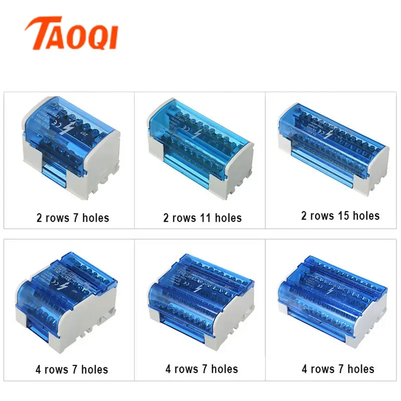 207 211 407 Din Rail Terminal Blocks Modular Screw Connection Power Distribution Block Box Universal Electric Wire Junction Box