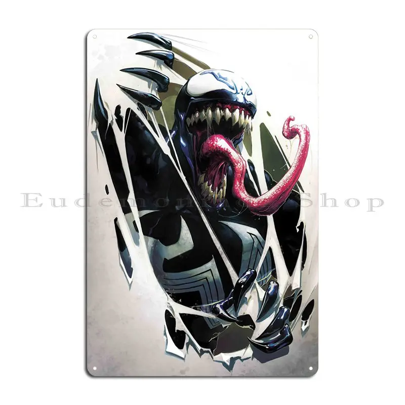 Symbiote Metal Plaque Plates Club Printing Wall Cave Wall Decor Tin Sign Poster