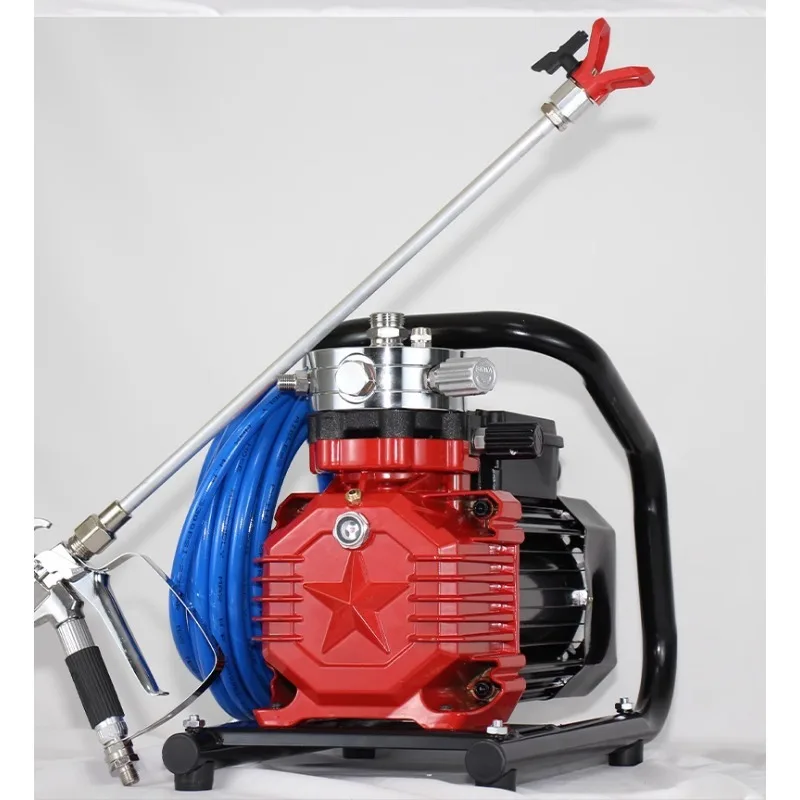 بخاخ طلاء لاتكس عالي الضغط بدون هواء صغير متعدد الوظائف بخاخ طلاء فولاذي ملون