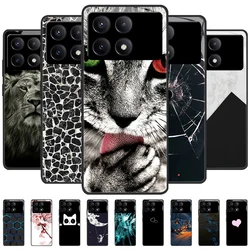 Phone Case For Xiaomi Poco X6 X6 Pro Cover Anti-Scratch Protective Shell For Poco F6 F6 Pro 5G Tempered Glass Cases Funda Coque