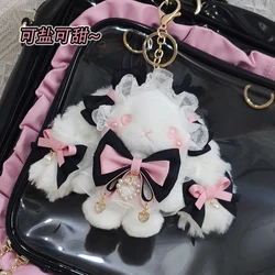 Lolita Rabbit Bow Original Doll Key Chain Cute Harajuku Lace Keychain