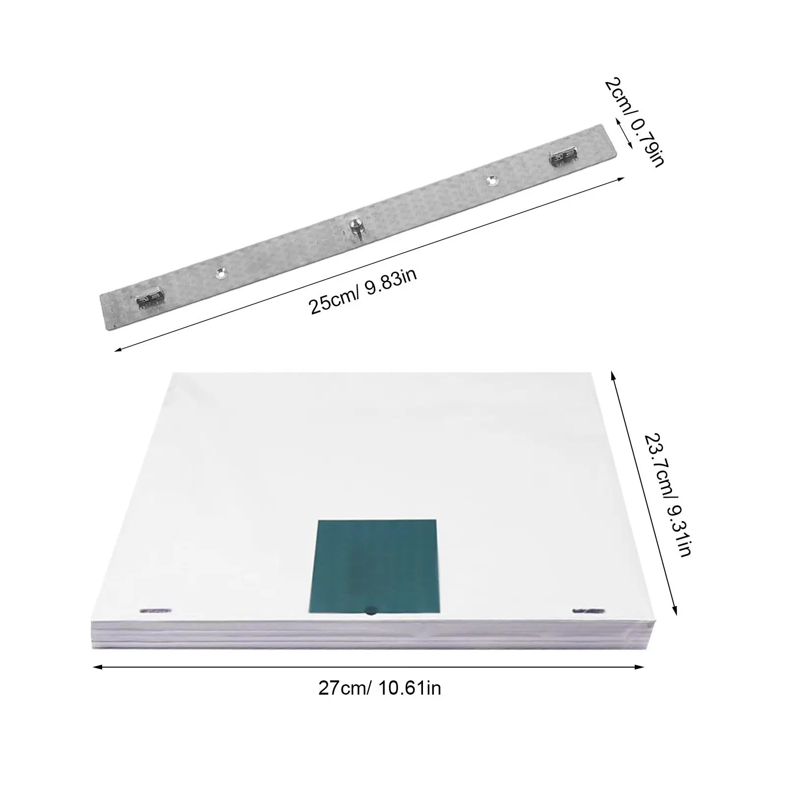 1Set Animation Drawing Metal Peg Bar Three-Hole Positioning Ruler Paper Fixation Tool Animator Art Drawing Supplies