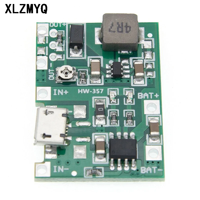 6pcs 2A USB 18650 Lithium Li-ion Battery Charger Module Boost 3.7V to 5V 9V 12V Adjustable DC-DC Step Up Power Supply Module