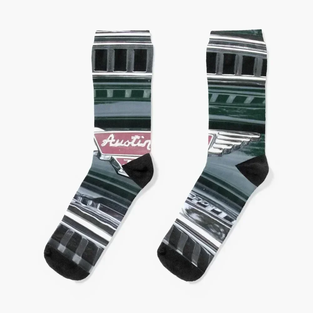 

Austin Healey Badge Socks professional running hiking anime new year Designer Man Socks Women's