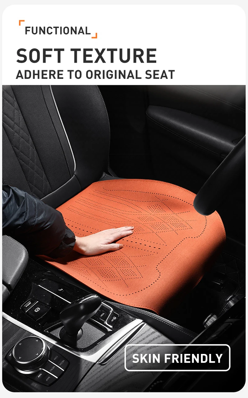 Auto Sitzbezüge Schutz Set Universal Auto Vorne Hinten Kissen Pad Wildleder Leder Vier Saison Sitzbezüge Matte Auto Zubehör – Detail 3